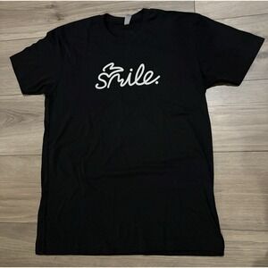 Next Level Apparel Smile T Shirt Black Women's Sz M